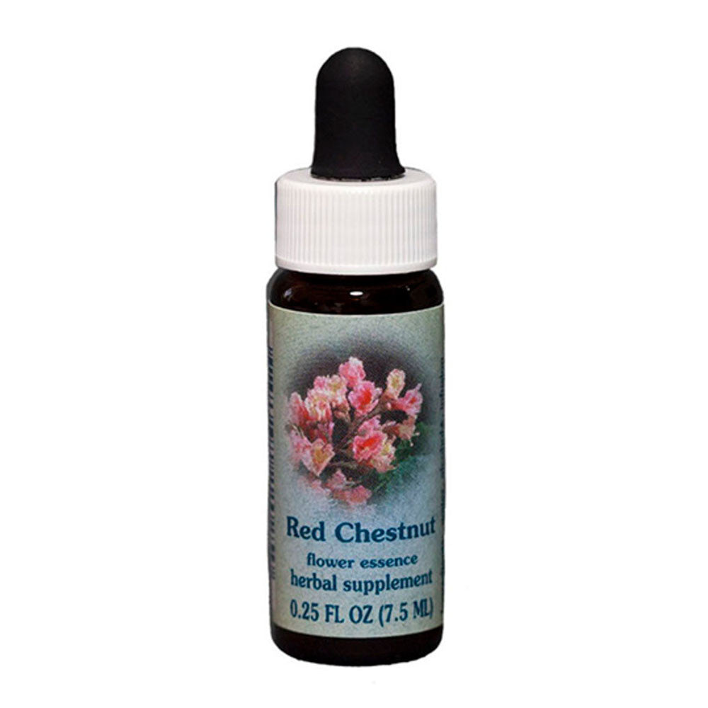 Flower Essence Red Chestnut Herbal Supplement Dropper, 0.25 Oz